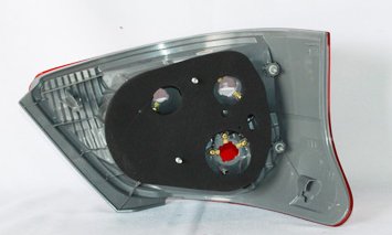 Right TYC Tail Light Assembly Compatible with 2007-2012 Toyota Yaris