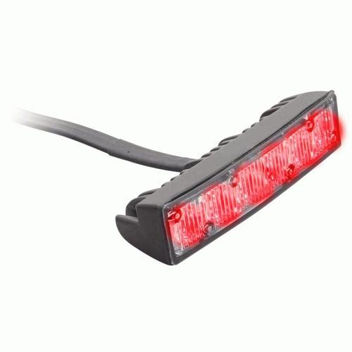 Heise Grill Marker Lights Single Color Red - 4.1 Inch - 6 Led