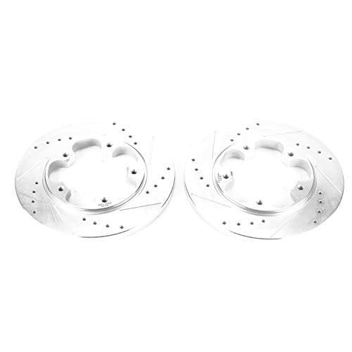 Power Stop AR85175XPR Evolution Rear Drilled & Slotted Rotor Pair, 1 Pack For Ford Transit-150 2015-2020, Ford Transit-250 2015-2020, Ford Transit-350 2015-2021 [Model Specific]