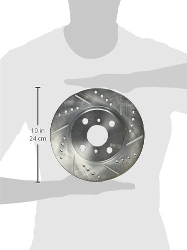Power Stop Front JBR596XPR Drilled & Slotted Rotor Pair For Toyota Echo 2001-2005 Toyota MR2 Spyder 2000-2005/Toyota Echo 2001-2005 Toyota MR2 Spyder 2000-2005 [Vehicle Specific]