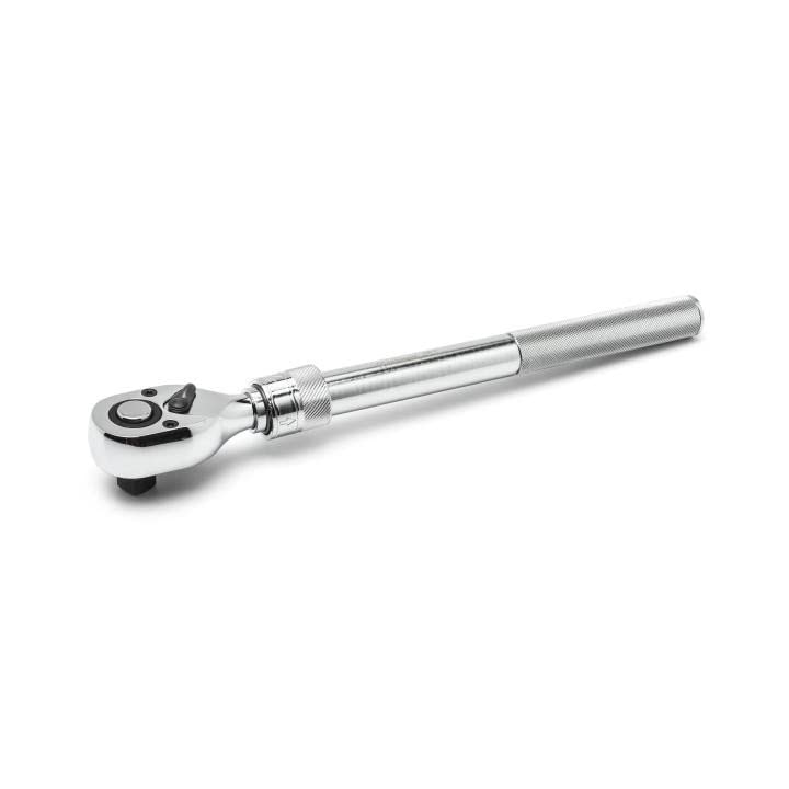 Crescent 72 Tooth 1/2" Drive Quick Release Extendable Teardrop Ratchet 12" - 17-1/2" - CRW12EXT , Black