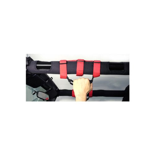 Ultimate Rugged Ridge 13505.03 Grab Handles; Front; Single Handle; Pair; Red;