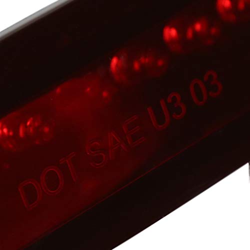 Red LED SPEC-D TUNING 3rd Brake Light Compatible with 2003-2004 Ford Mustang Cobra