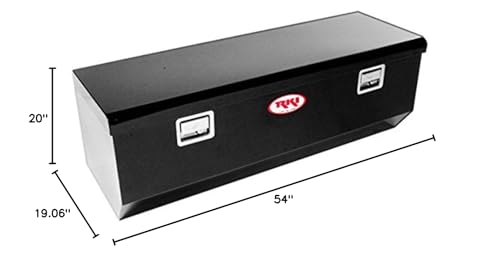Black Steel RKI M54U-1NMB Single-Lid Chest Style Truck Box