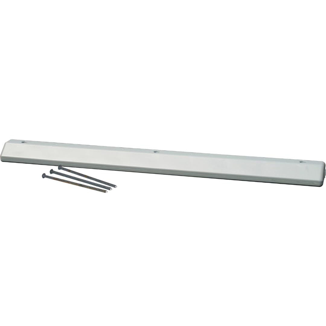 6 Foot Long Eagle High Density Polyethylene Plastic Parking Stop with Anchor Kit, 72" x 8" x 4", Gray, 1790G