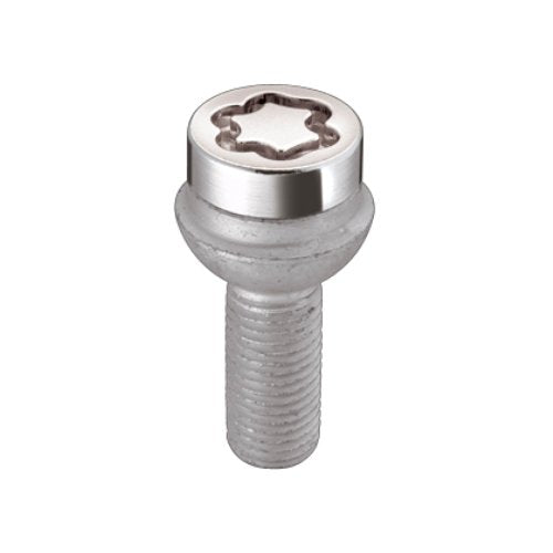 Lock Bolt McGard 28174 Chrome Radius Seat (M14 X 1.5 Thread Size) Set of 4
