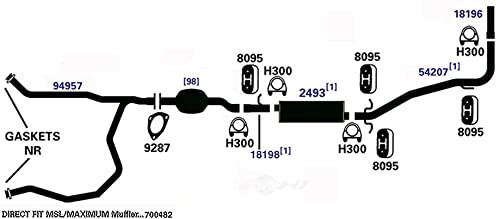 Exhaust Tail Pipe New for E-350 Super Duty E-250