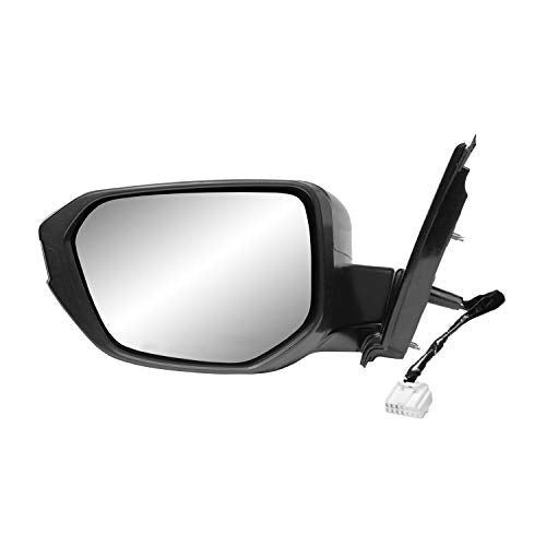 Fit System Driver Side Mirror for Civic HONDA Coupe, Sedan US Built/Japan Built, Hatchback (textured black w/PTM cover, foldaway), w/o turn signal, w/o camera, w/o chrome trim, L, HP (63630H)