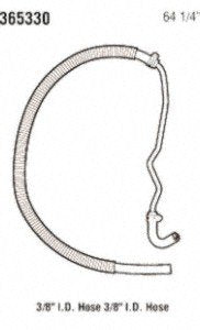 Power Steering Gates 365330 Line Hose Assembly Return