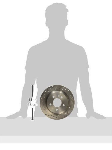 StopTech 227.61046R Rear Right Select Sport Drilled and Slotted Brake Rotor