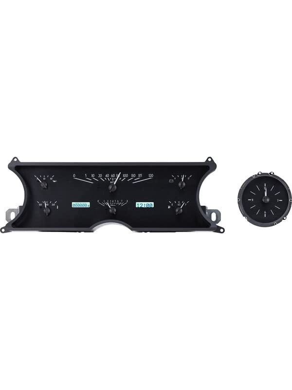 Dakota Digital VHX-65C-CAD-K-W Gauge Instrument System Compatible with 1965-66 Cadillac Black Alloy White Backlighting
