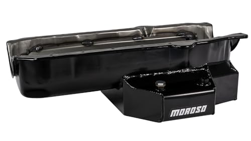 Oval Track Moroso 21315 Wet Sump Steel Oil Pan for Chevy Small-Block Engines