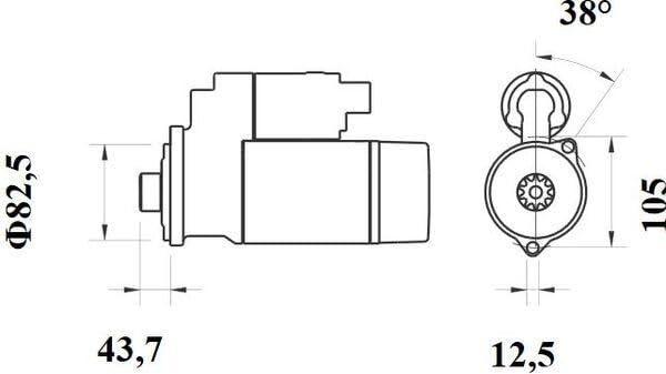 MS432 Mahle Starter