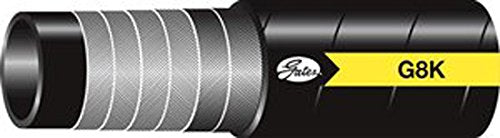 Gates Synthetic Rubber 16G8KXCTN Spiral Hydraulic Hose, 100' Length, 1" ID, 32000 Working PSI, 40°F to +250°F Temperature Range