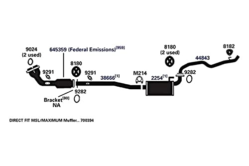 Exhaust Tail Pipe AP Exhaust Products 44843