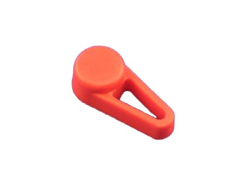 Flair-It Plastic Tear Drop Handle, 0.5" Size Red 16445