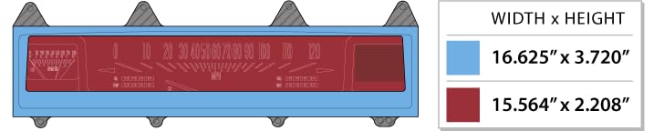 Dakota Digital Retrotech Gauge Instrument System RTX-69C-NOV-X Compatible with 1969-76 Chevy Nova, 1973-75 Buick Apollo, 1975-76 Skylark, 1973-76 Olds Omega and 1971-76 Pontiac Ventura