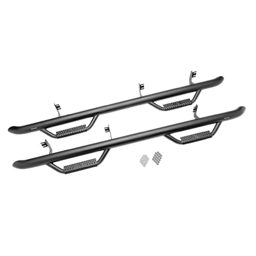 N-Fab Steps Nerf | Textured Black, Cab Length | F1585CC-TX | Fits 2015-2022 Ford F-150, 2018-2020 Raptor SuperCrew All Beds, SRW Gas