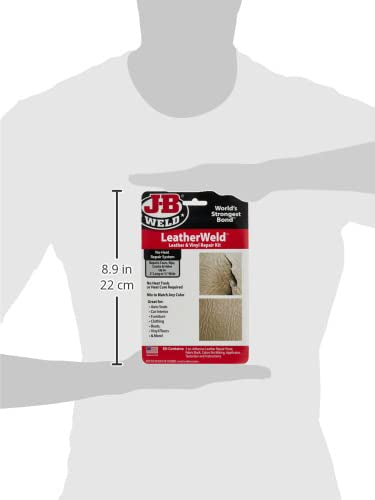 J-B Weld Vinyl and Leather Repair Kit 2130, 3 oz, Black