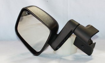 Mirrors TYC 4130012, 03-06 JP WRGLR MAN MIR LH, PartsLink # CH1320259, OEM # 55395