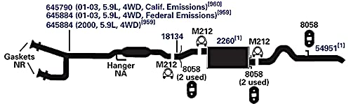 Exhaust Tail Pipe AP Exhaust Products 54951