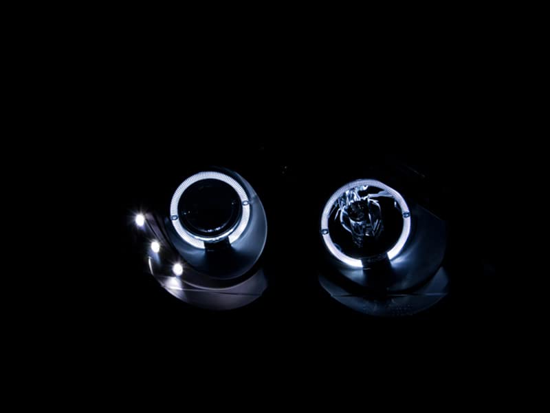 Headlight Assembly Anzo USA LED Strip Clear Lens Pair LED Black