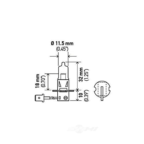 H3 HELLA Standard Halogen Bulb, 12 V, 55W