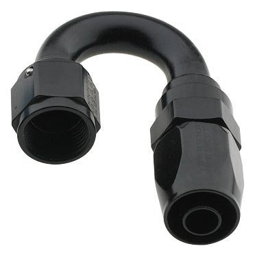 Black Hose Fitting Fragola 231811-BL 10 180 Deg to 12 Hose