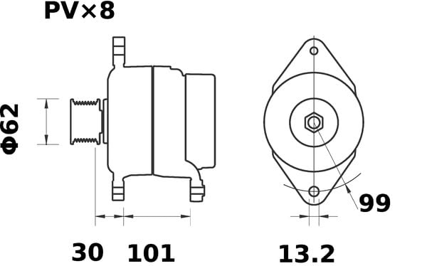 Alternator Mahle - MG267