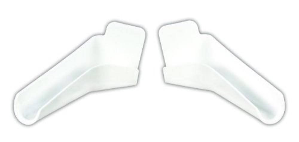 Polar White JR Products 655-FLEX-PW-A Flexible Extended Rain Gutter Spout
