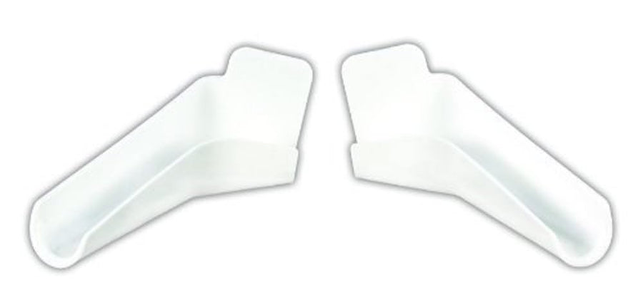 Polar White JR Products 655-FLEX-PW-A Flexible Extended Rain Gutter Spout
