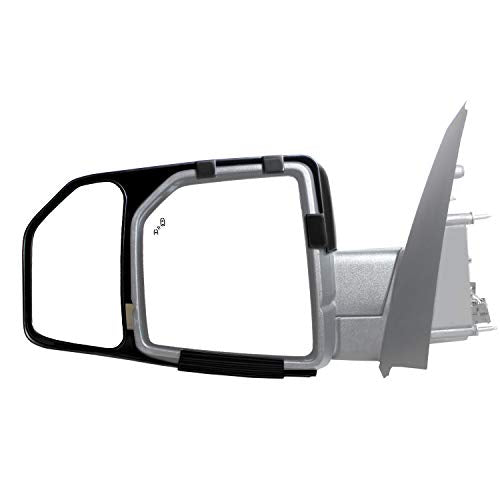 K SOURCE 81850 Snap & Zap Custom Fit Towing Mirror for 2015-2020 F150, Patented