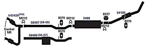 Exhaust Muffler AP Exhaust Products 2468
