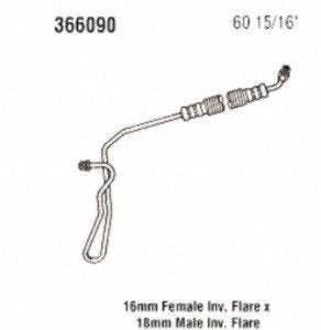 Power Steering Gates 366090 Hose Assembly Pressure Line