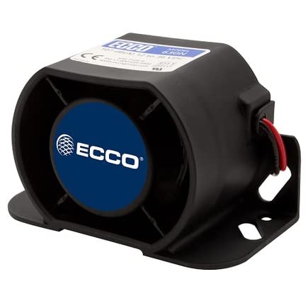 ECCO 12V 36V Backup Alarm 97dB Industrial Heavy-Duty Reverse Warning Alarm with Beeper Tone for Truck Van Freight Car Lorry Heavy Vehicles, 2 Year Warranty