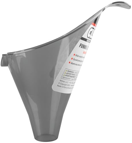 Easy-Fill Performance Tool W4056 Clear View Funnel - 1/2 Pint, Shallow Spout for Radiators and Fluids