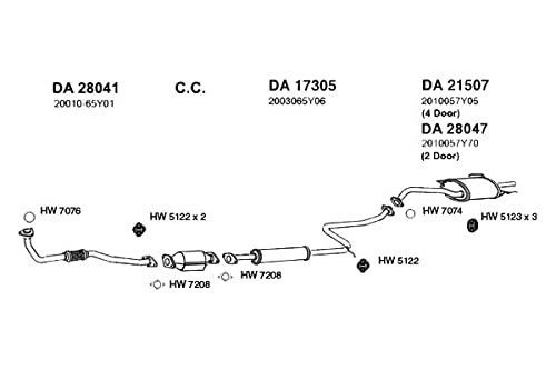 HW7074 Ansa - Exhaust Pipe Flange Gasket