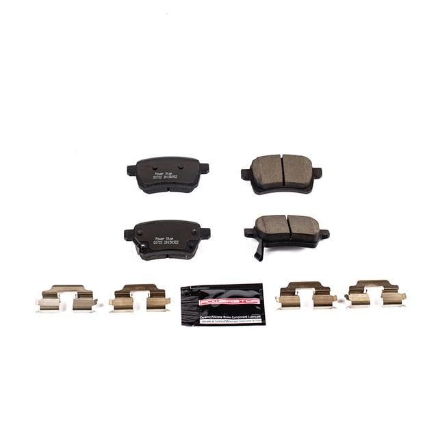 Power Stop Z23-1722 Z23 Evolution Sport Carbon Fiber Infused Ceramic Brake Pads with Hardware For Fiat 500L 2014-2020 [Model Specific]