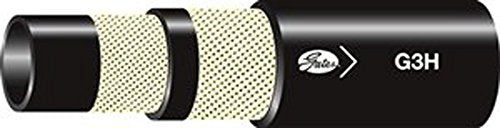 Gates Synthetic Rubber 10G3HXCTN, G3H Hydraulic High-Temperature 2-Fiber Braid Hose, SAE 100R3, Maximum Pressure: 900, -40 degrees F to 275 degrees F Temperature Range, 200' Length