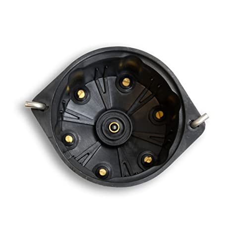Distributor Cap Pertronix D657710 for 6 Cylinder; Marine Male (Black)