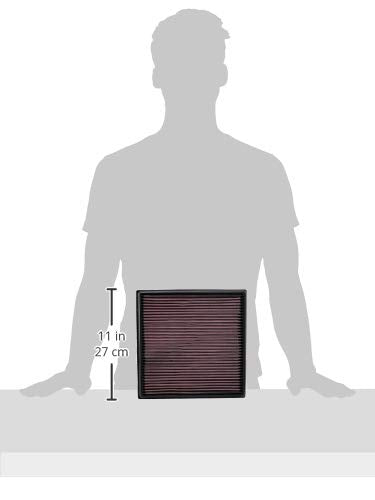 K&N Engine Air Filter: Replacement Car Air Filter, Reusable, Clean Every 75,000 Miles, Washable: Compatible 2009-2019 Opel/Holden/Vauxhall/Buick/Chevy (Zafira, Astra, MK6, PJ, Verano, Cruze), 33-2966