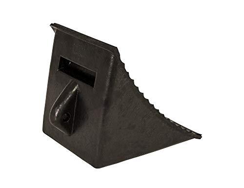 Heavy Duty Rubber Wheel Chock Buyers Products WC2556A – 7x10.25x8.13 Inch, Molded Hand Hold, Oil-Resistant Tire Chocks, OSHA Compliant, Ideal for Vehicle Storage, Trailers, Shipping Docks
