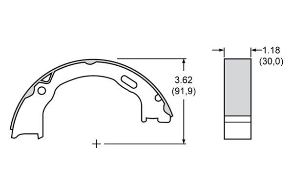 4 Qty Wilwood Shoe Parking Brake