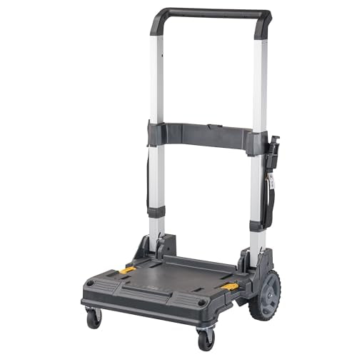 DEWALT TSTAK Cart Trolley with Handle, Swivel 360°, Capacity of Up to 200 lbs (DWST17888)