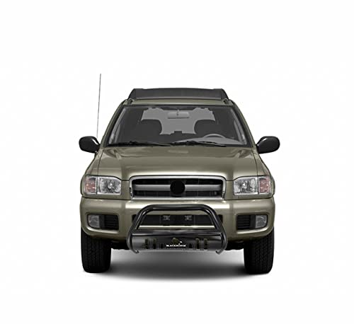 Bull Bar Black Horse Skid Plate Compatible with 1999-2003 Infiniti QX4|1996-2004 Nissan Pathfinder-BB110009A-SP