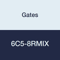 Gates Field Attachable 6C5-8RMIX for C5C, C5D and C5M Hose, Male SAE 45 Flare Inverted Swivel, Steel, 5/16" ID
