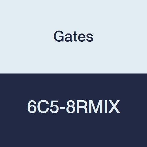 Gates Field Attachable 6C5-8RMIX for C5C, C5D and C5M Hose, Male SAE 45 Flare Inverted Swivel, Steel, 5/16" ID