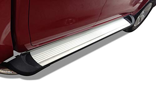 Transporter Running Boards Silver Black Horse Compatible with 2022-2023 Ford E-Transit -TR-F83596S