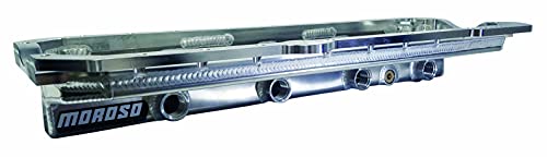 Moroso Aluminum 20939 Oil Pan For Toyota 2JZ, Dry Sump w/ 4 pick ups