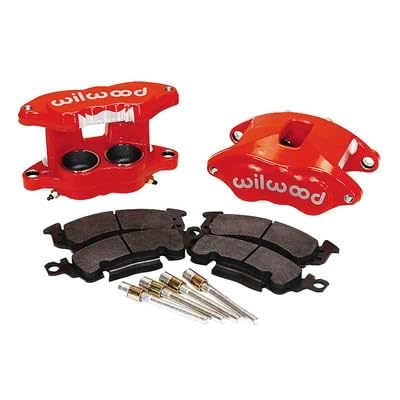 D52 Rear Caliper Kit WILWOOD 140-11293-R - Red 1.25 / 1.25" Piston,1.04" Rotor